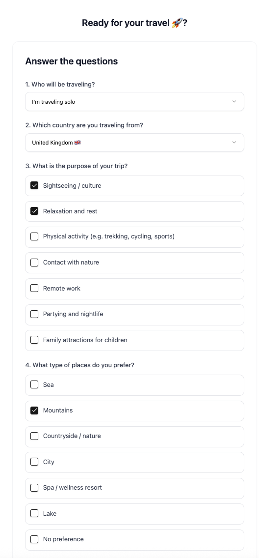 Survey Form Preview